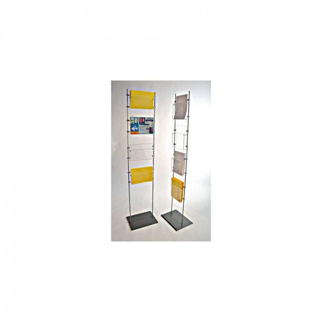 2 Présentoirs Plexiglas A4 Horizontaux - Base En L, Transparents, Pour Menus, Prix, Photos