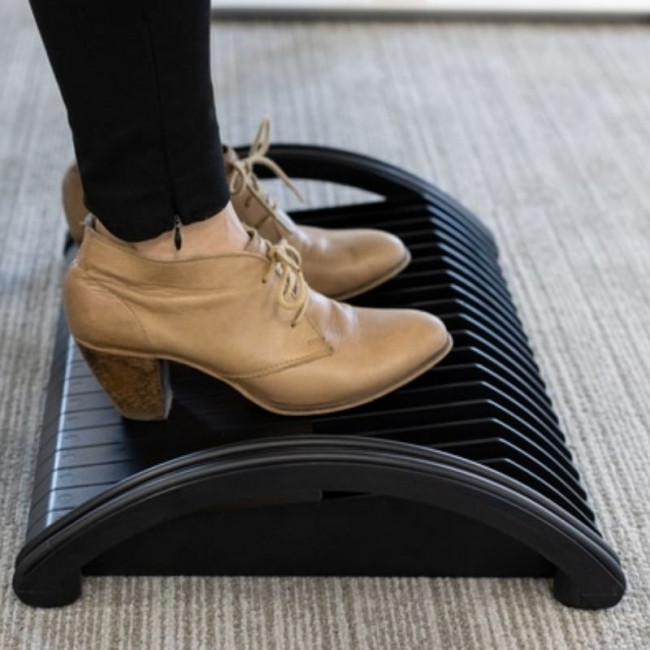 Repose-pieds Ergonomique Pour Bureau - En Bois, 30x20x15 Cm, Confortable Pour Améliorer La Posture Assise
