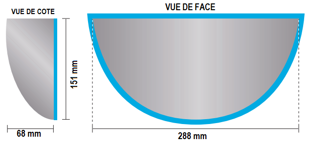 Rétroviseur Convexe Pour Chariot élévateur - Miroir En Verre Et ABS, Large Champ De Vision, Réglable