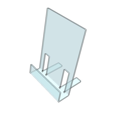 Présentoir acrylique pour vitrine : Commandez sur Techni-Contact - Set 3  présentoirs en U