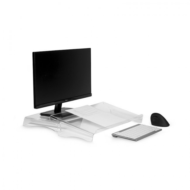 Support D'écran Portable Réglable Missun - VESA 75x75, Rotation 360°, Inclinaison 180° - Pour écrans 13 à 17,3 Pouces - Idéal Bureau, Voyage, Yoga