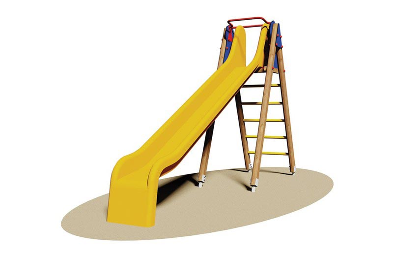 Toboggan en bois pour enfants Commandez sur TechniContact Toboggan