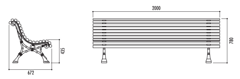 Banc De Jardin Lames En Bois Exotique Commandez Sur Techni Contact Banc Pietement En Fonte