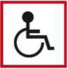 Logo panneau handicapés